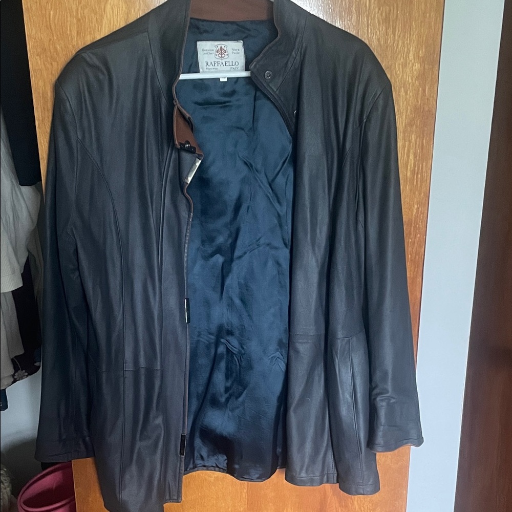 Black Leather Men's Jacket